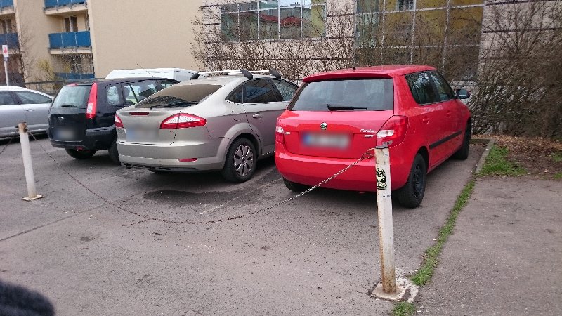 Nejasný stav omezeného parkoviště v ulicí Jeseniova