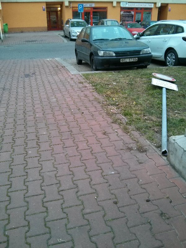 Parkování vozidel v Mansfeldově ulici