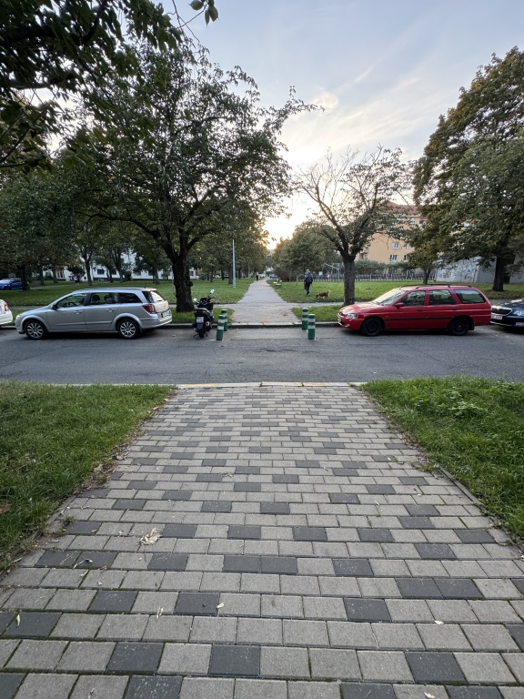 Zřízení zpomalovacích prahů a přechodu v ulici Pod Strojírnami (P9)